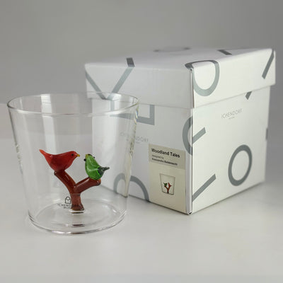 【数量限定品】ICHENDORF MILANO（イッケンドルフ）WOODLAND TALES　tumbler 2pcs birds green-red