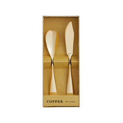 COPPER  the cutlery　 GPミラー仕上げ　アイスクリームスプーン＆バターナイフセット
