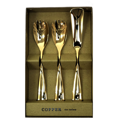 COPPER  the cutlery　 GPミラー仕上げ　チョコレートスプーン＆バタースプーン3pcs