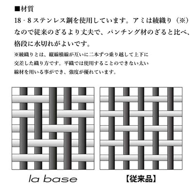 la base　ステンレス丸型ざる27ｃｍ