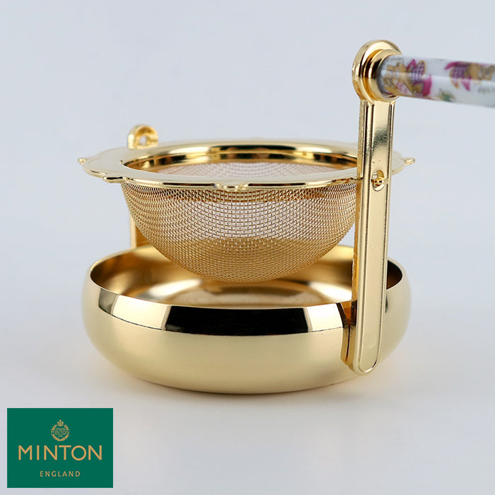 MINTON　回転ティーストレーナー（金仕上げ）